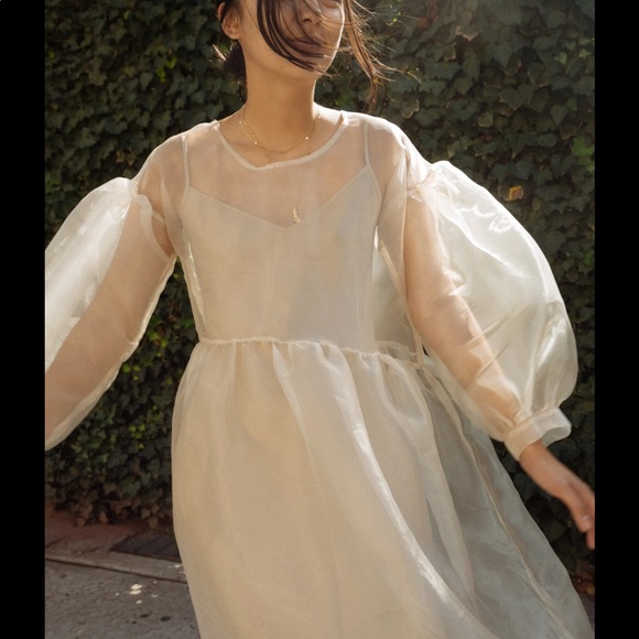 et tigre Dresses & Skirts - Tigre et Tigre Jayme Dress in Oat Organza